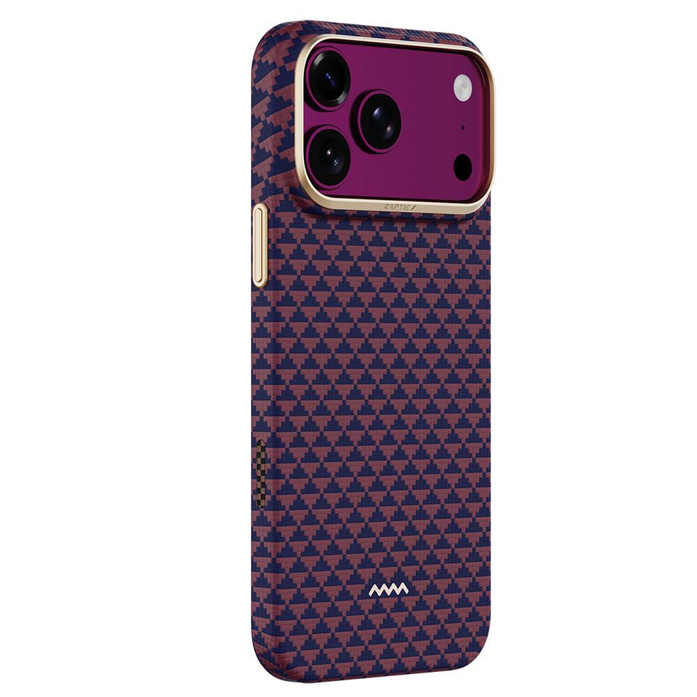 Apple iPhone 18 Pro Max Kılıf M-safe Şarj Özellikli Raptic Aramid Skin Origin Serisi Karbon Kapak - 13