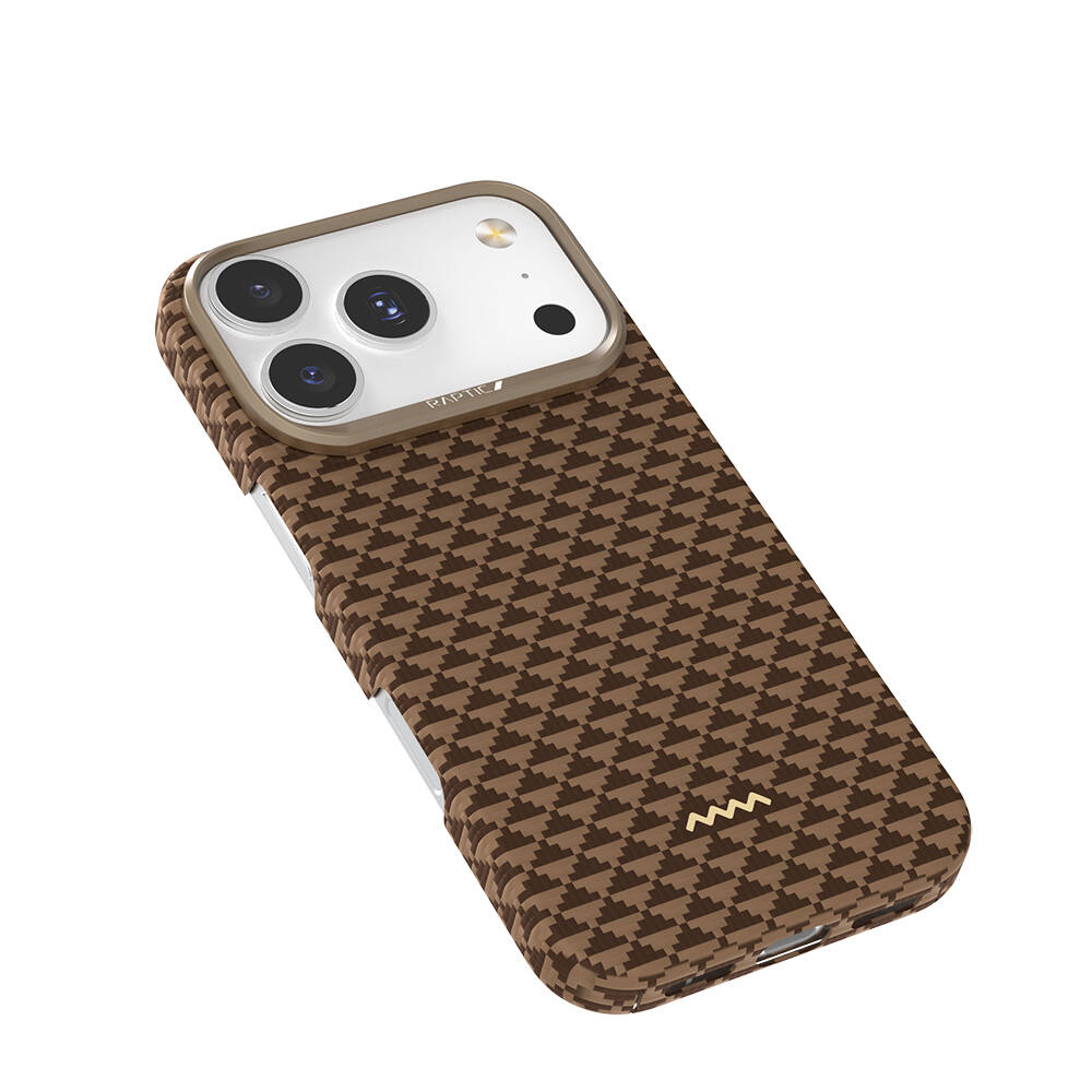 Apple iPhone 18 Pro Max Kılıf M-safe Şarj Özellikli Raptic Aramid Skin Origin Serisi Karbon Kapak - 1