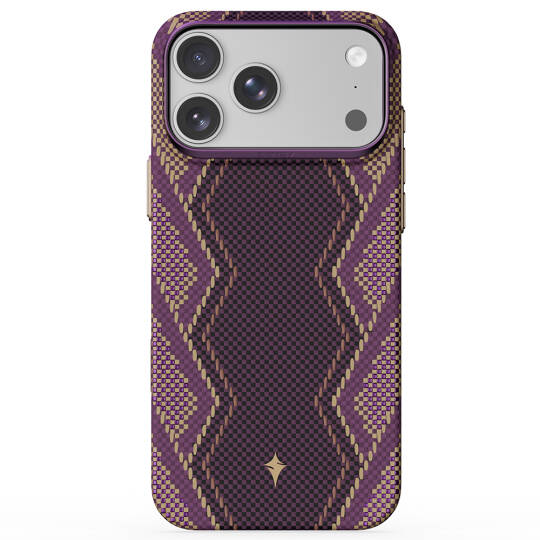 Apple iPhone 18 Pro Max Kılıf M-safe Şarj Özellikli Raptic Aramid Skin Scepter Serisi Karbon Kapak - 5