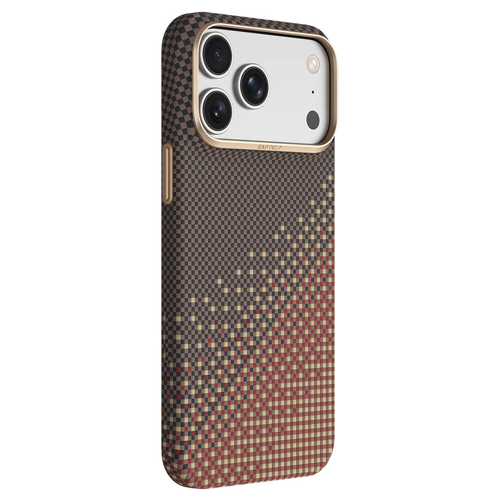 Apple iPhone 18 Pro Max Kılıf M-safe Şarj Özellikli Raptic Aramid Skin Serenity Serisi Karbon Kapak - 7