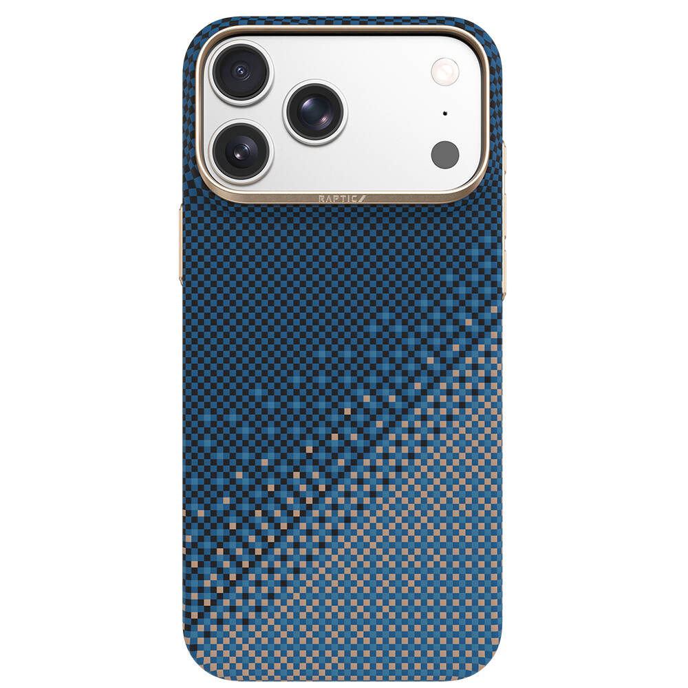 Apple iPhone 18 Pro Max Kılıf M-safe Şarj Özellikli Raptic Aramid Skin Serenity Serisi Karbon Kapak - 1