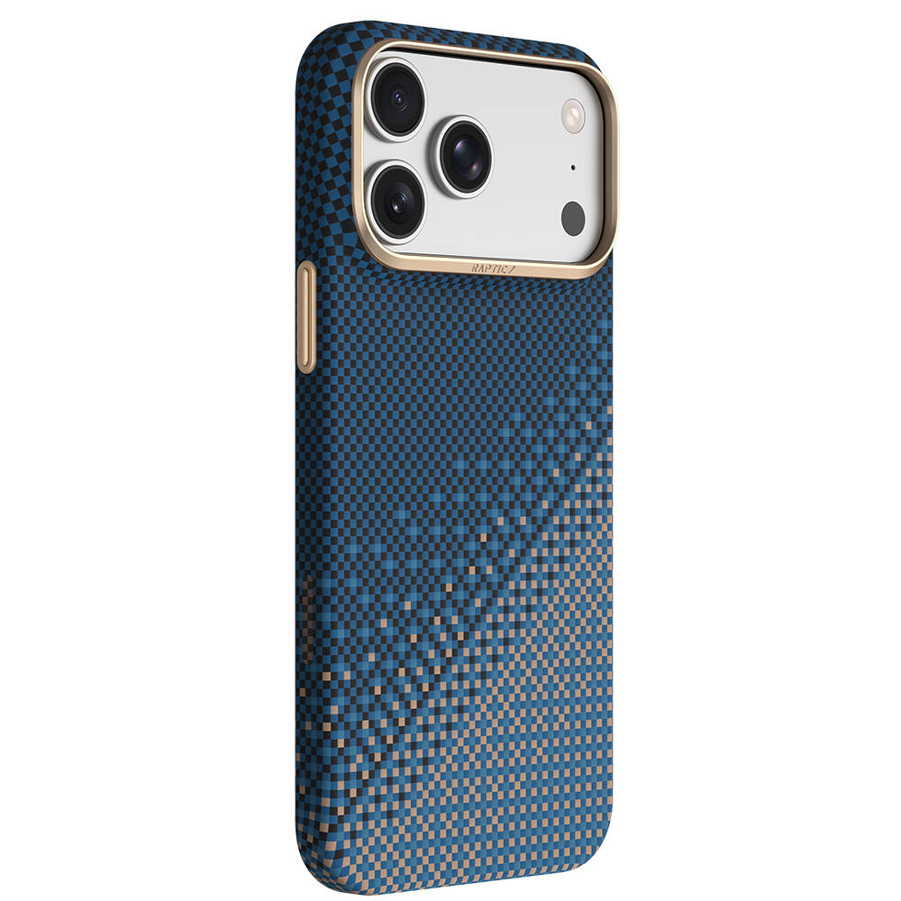 Apple iPhone 18 Pro Max Kılıf M-safe Şarj Özellikli Raptic Aramid Skin Serenity Serisi Karbon Kapak - 2