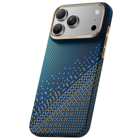Apple iPhone 18 Pro Max Kılıf M-safe Şarj Özellikli Raptic Aramid Skin Serenity Serisi Karbon Kapak - 3