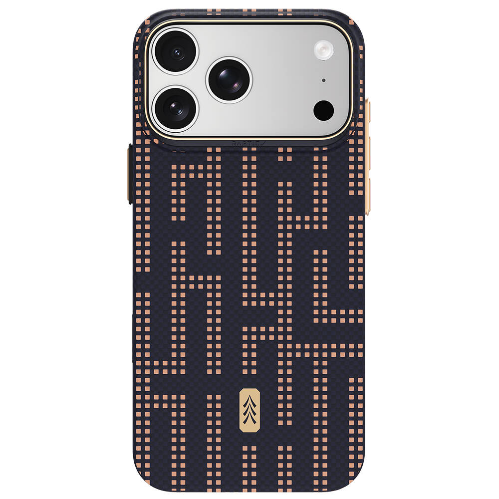 Apple iPhone 18 Pro Max Kılıf M-safe Şarj Özellikli Raptic Aramid Skin Serisi Karbon Kapak - 11