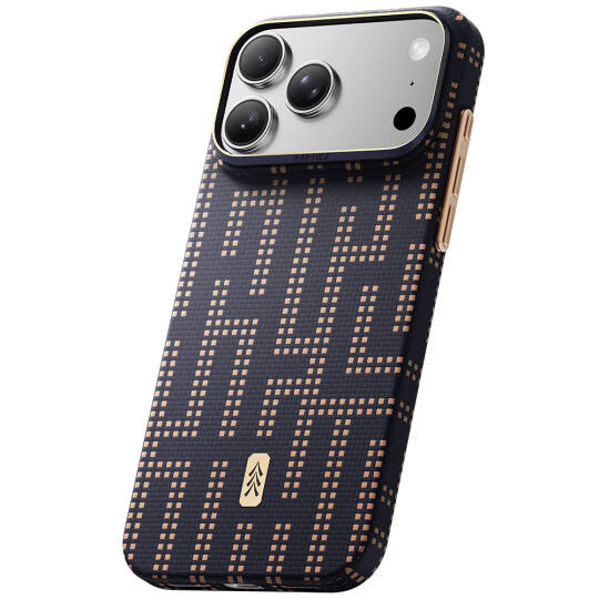 Apple iPhone 18 Pro Max Kılıf M-safe Şarj Özellikli Raptic Aramid Skin Serisi Karbon Kapak - 13