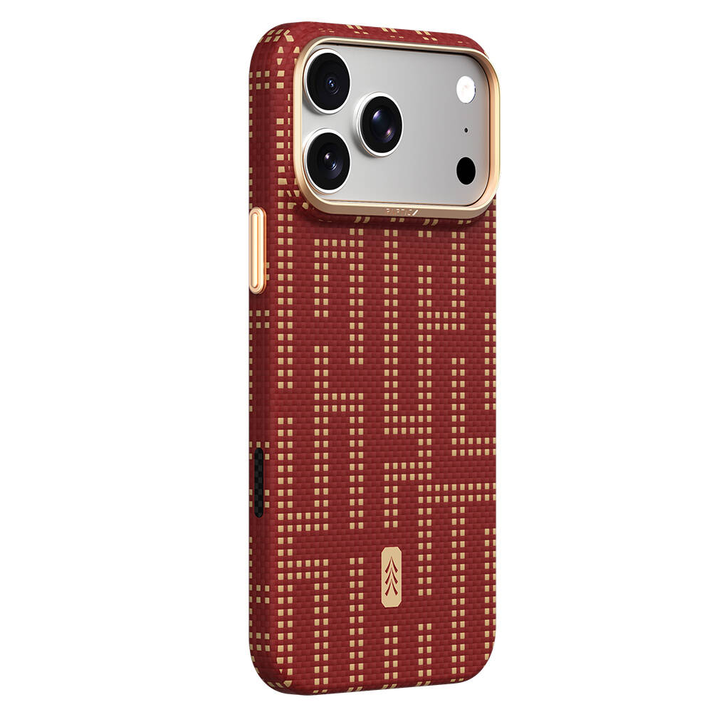 Apple iPhone 18 Pro Max Kılıf M-safe Şarj Özellikli Raptic Aramid Skin Serisi Karbon Kapak - 7