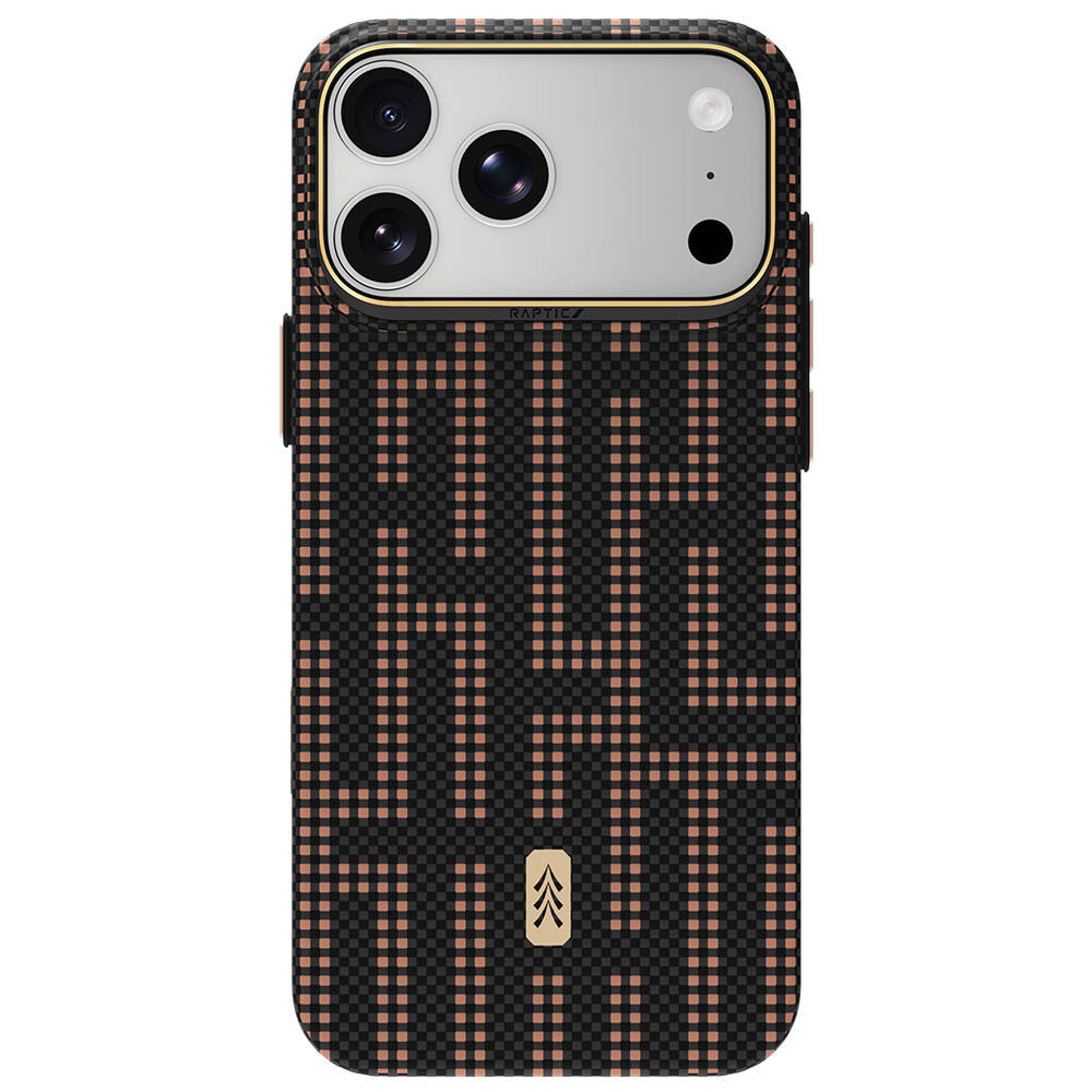 Apple iPhone 18 Pro Max Kılıf M-safe Şarj Özellikli Raptic Aramid Skin Serisi Karbon Kapak - 1