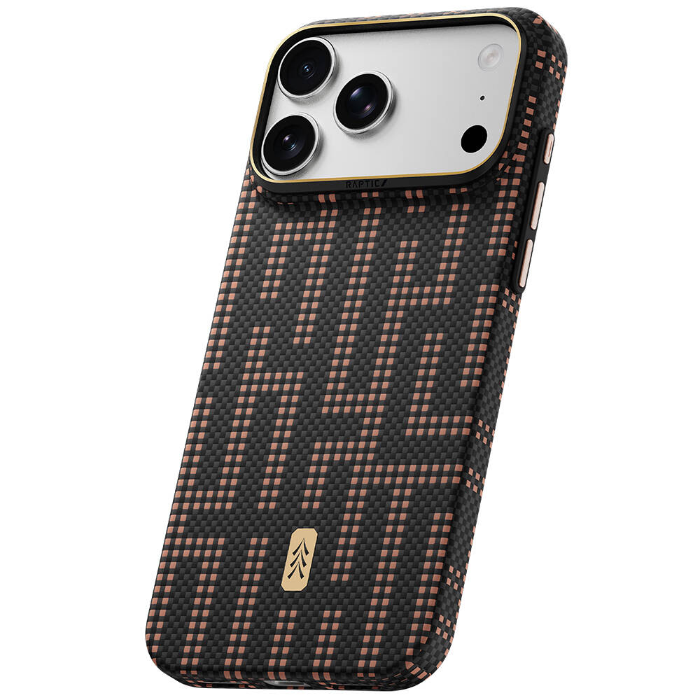Apple iPhone 18 Pro Max Kılıf M-safe Şarj Özellikli Raptic Aramid Skin Serisi Karbon Kapak - 3