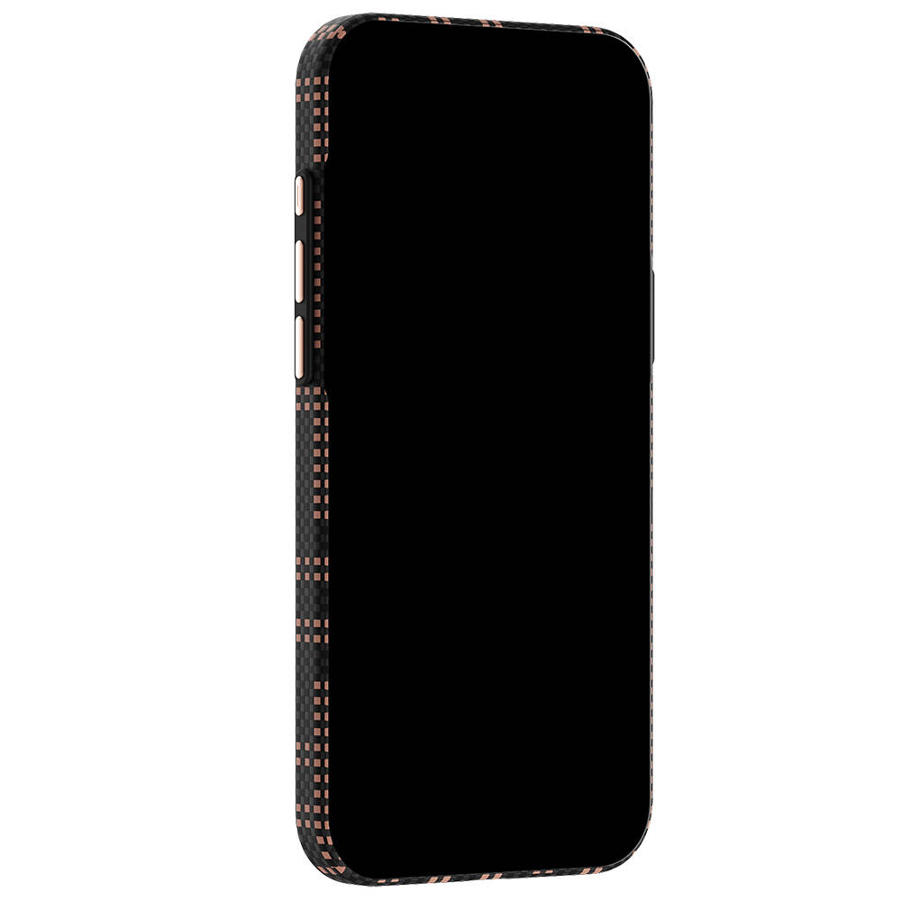 Apple iPhone 18 Pro Max Kılıf M-safe Şarj Özellikli Raptic Aramid Skin Serisi Karbon Kapak - 5