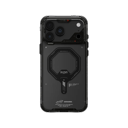 Apple iPhone 18 Pro Max Kılıf M-safe Şarj Özellikli Şeffaf Airbag Tasarımlı Skinarma Saido Mag-Charge Kapak - 19