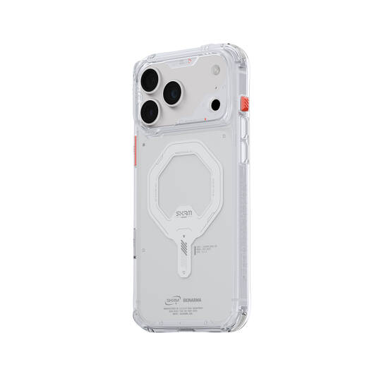Apple iPhone 18 Pro Max Kılıf M-safe Şarj Özellikli Şeffaf Airbag Tasarımlı Skinarma Saido Mag-Charge Kapak - 7