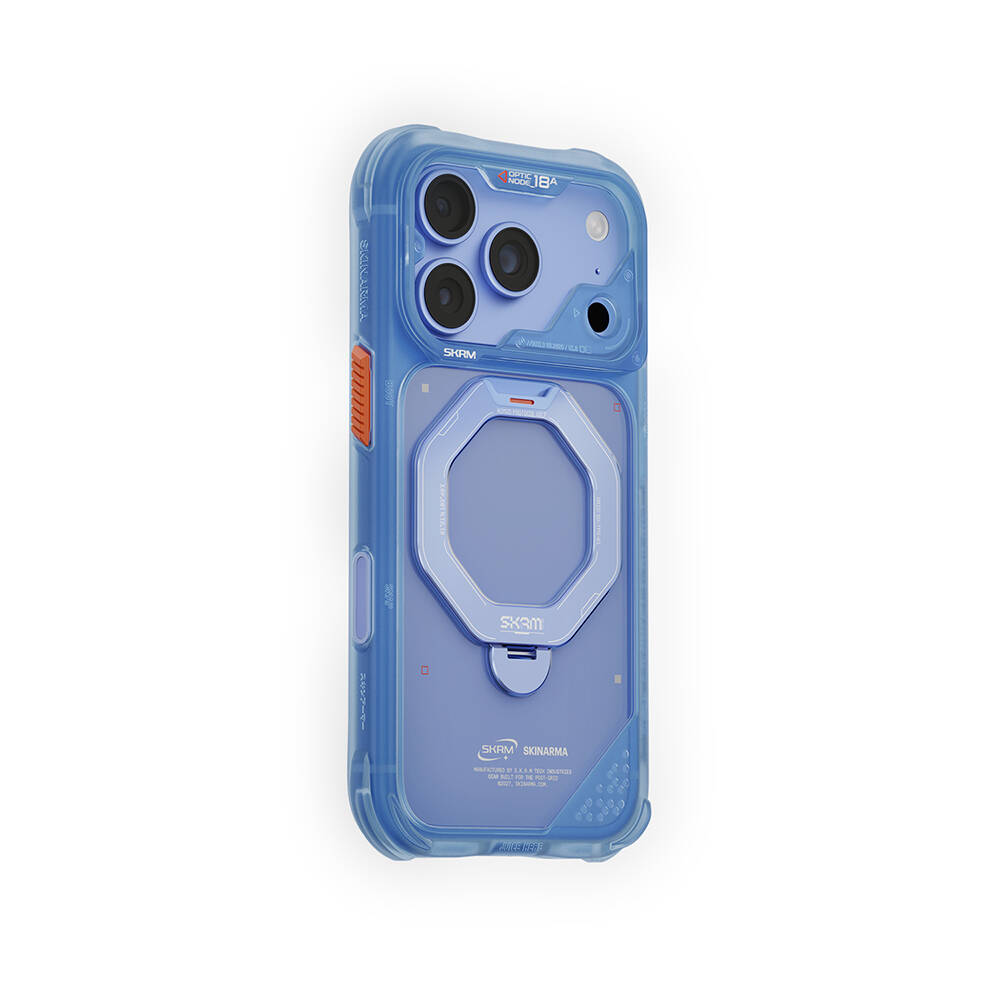 Apple iPhone 18 Pro Max Kılıf M-safe Şarj Özellikli Standlı Skinarma Saturn Kapak - 20