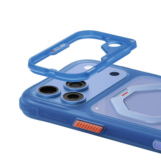 Apple iPhone 18 Pro Max Kılıf M-safe Şarj Özellikli Standlı Skinarma Saturn Kapak - 28