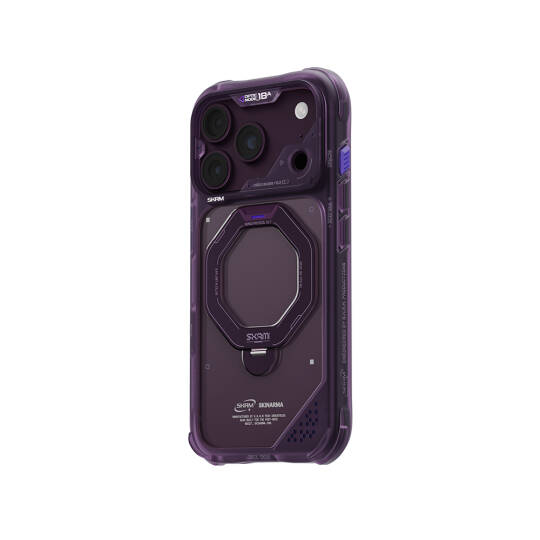 Apple iPhone 18 Pro Max Kılıf M-safe Şarj Özellikli Standlı Skinarma Saturn Kapak - 9