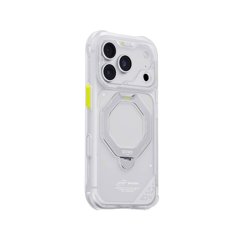 Apple iPhone 18 Pro Max Kılıf M-safe Şarj Özellikli Standlı Skinarma Saturn Kapak - 1