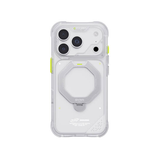 Apple iPhone 18 Pro Max Kılıf M-safe Şarj Özellikli Standlı Skinarma Saturn Kapak - 3