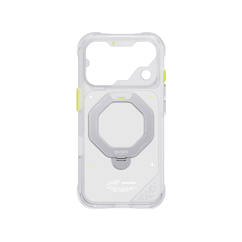 Apple iPhone 18 Pro Max Kılıf M-safe Şarj Özellikli Standlı Skinarma Saturn Kapak - 4