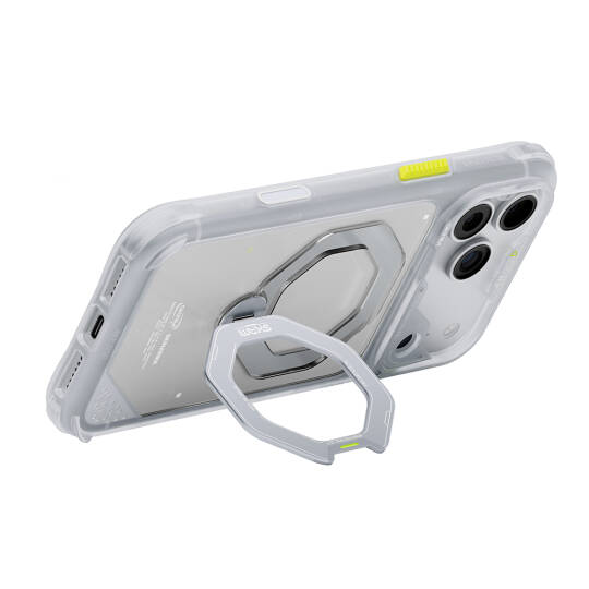 Apple iPhone 18 Pro Max Kılıf M-safe Şarj Özellikli Standlı Skinarma Saturn Kapak - 6