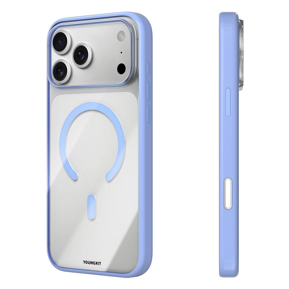 Apple iPhone 18 Pro Max Kılıf M-safe Şarj Özellikli Youngkit Clear Serisi Kapak - 4