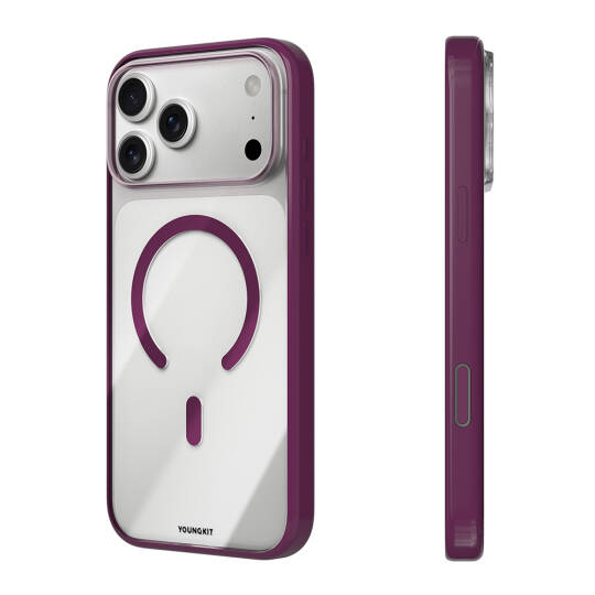 Apple iPhone 18 Pro Max Kılıf M-safe Şarj Özellikli Youngkit Clear Serisi Kapak