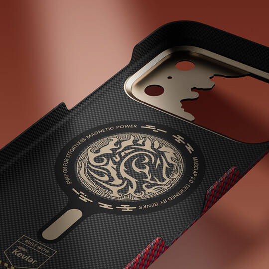 Apple iPhone 18 Pro Max Kılıf M-safe Şarj Özellikli Yükseltilmiş Kamera Çerçeveli Benks ArmorAir Knight Serisi C1 Kevlar Kapak - 4