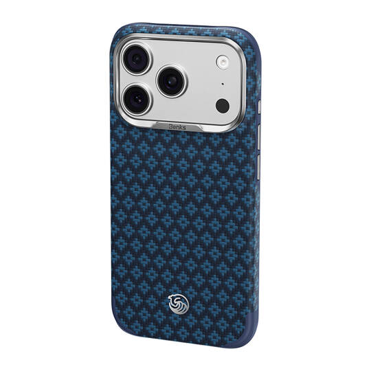 Apple iPhone 18 Pro Max Kılıf M-Safe Şarj Özellikli Yükseltilmiş Kamera Çerçeveli Benks ArmorGrid ArmorEdge X9 Serisi Kevlar Karbon Kapak - 2