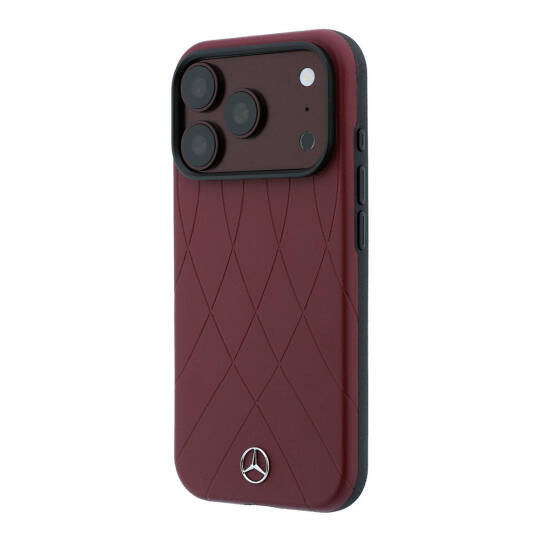Apple iPhone 18 Pro Max Kılıf Mercedes Benz Orjinal Lisanslı M-safe Şarj Özellikli 3D Metal Logolu Crossed Lines Kapak - 2
