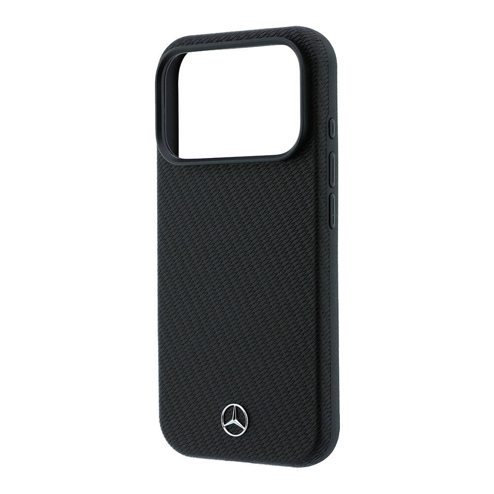 Apple iPhone 18 Pro Max Kılıf Mercedes Benz Orjinal Lisanslı M-safe Şarj Özellikli 3D Metal Logolu Wrap Wood Deri Kapak - 14