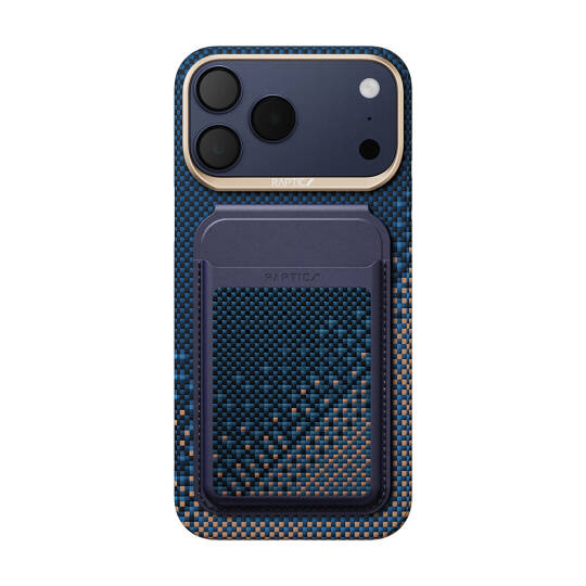Apple iPhone 18 Pro Max Kılıf Raptic 2in1 Bundle Kit Aramid Skin Serenity Serisi Kartlık ve Karbon Kapak - 3