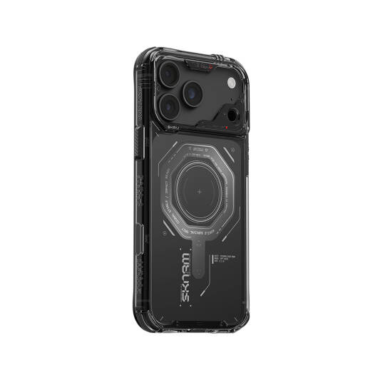 Apple iPhone 18 Pro Max Kılıf SkinArma M-safe Şarj Özellikli Airbag Tasarımlı Magma Kapak - 27