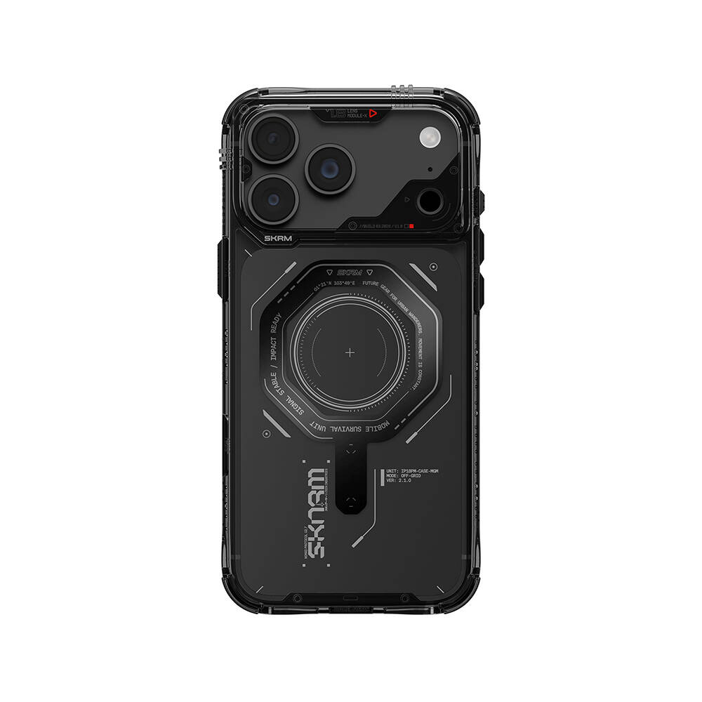 Apple iPhone 18 Pro Max Kılıf SkinArma M-safe Şarj Özellikli Airbag Tasarımlı Magma Kapak - 29