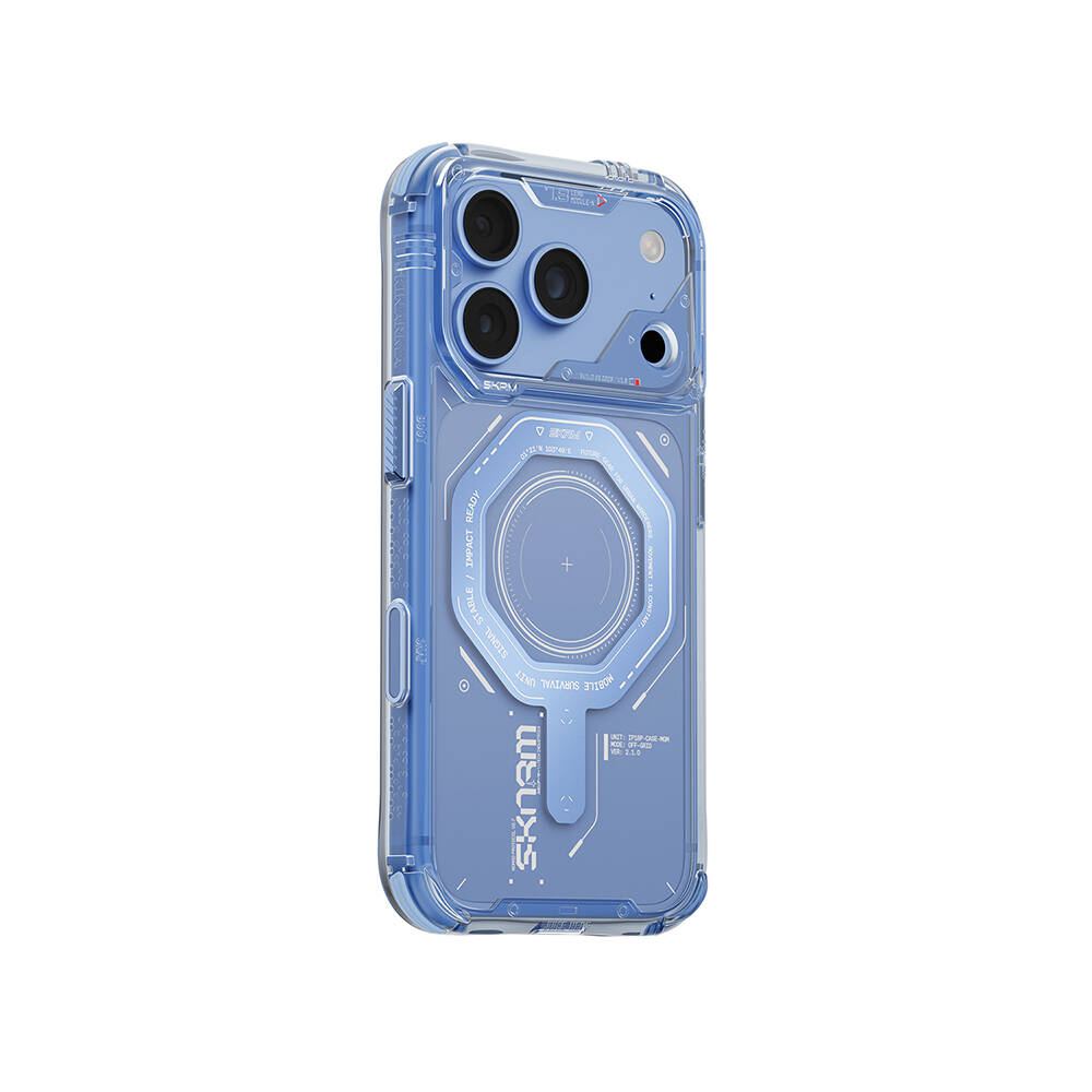 Apple iPhone 18 Pro Max Kılıf SkinArma M-safe Şarj Özellikli Airbag Tasarımlı Magma Kapak - 12