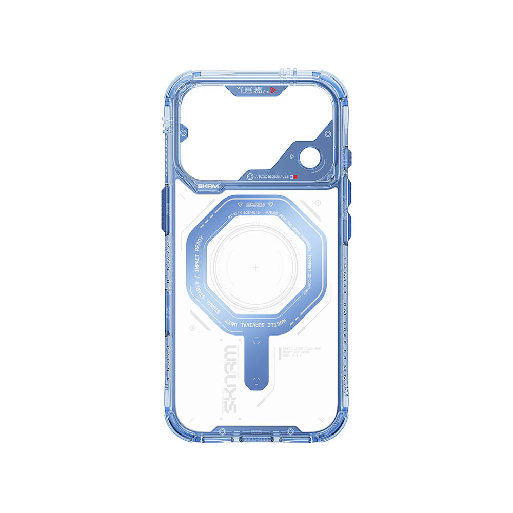 Apple iPhone 18 Pro Max Kılıf SkinArma M-safe Şarj Özellikli Airbag Tasarımlı Magma Kapak - 15