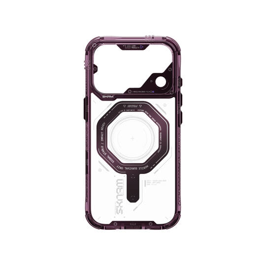 Apple iPhone 18 Pro Max Kılıf SkinArma M-safe Şarj Özellikli Airbag Tasarımlı Magma Kapak - 4