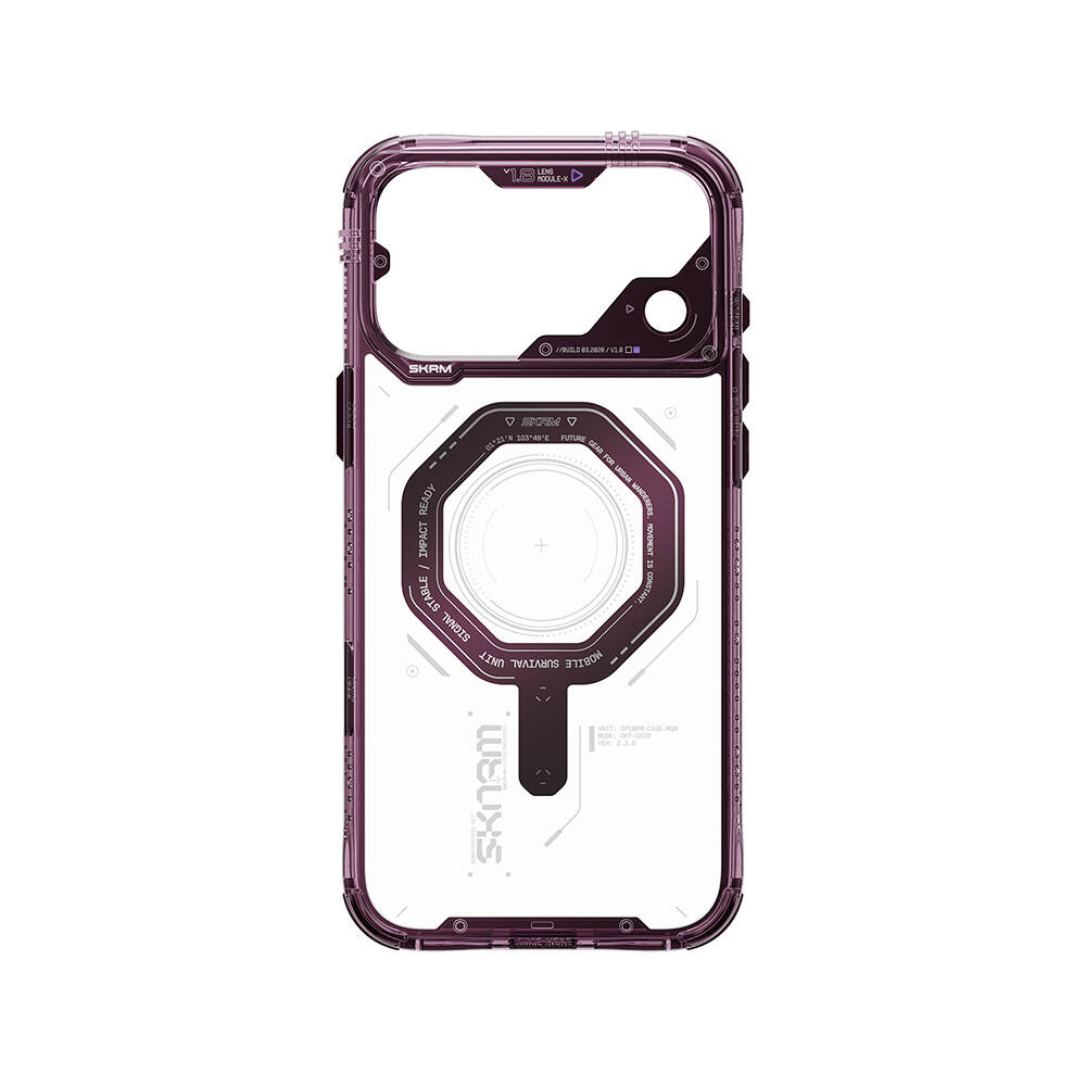 Apple iPhone 18 Pro Max Kılıf SkinArma M-safe Şarj Özellikli Airbag Tasarımlı Magma Kapak - 8