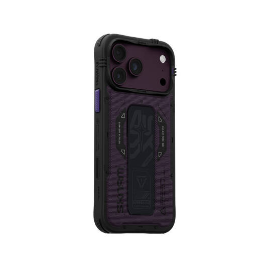 Apple iPhone 18 Pro Max Kılıf SkinArma M-safe Şarj Özellikli Airbag Tasarımlı Standlı Phantom Kapak - 17