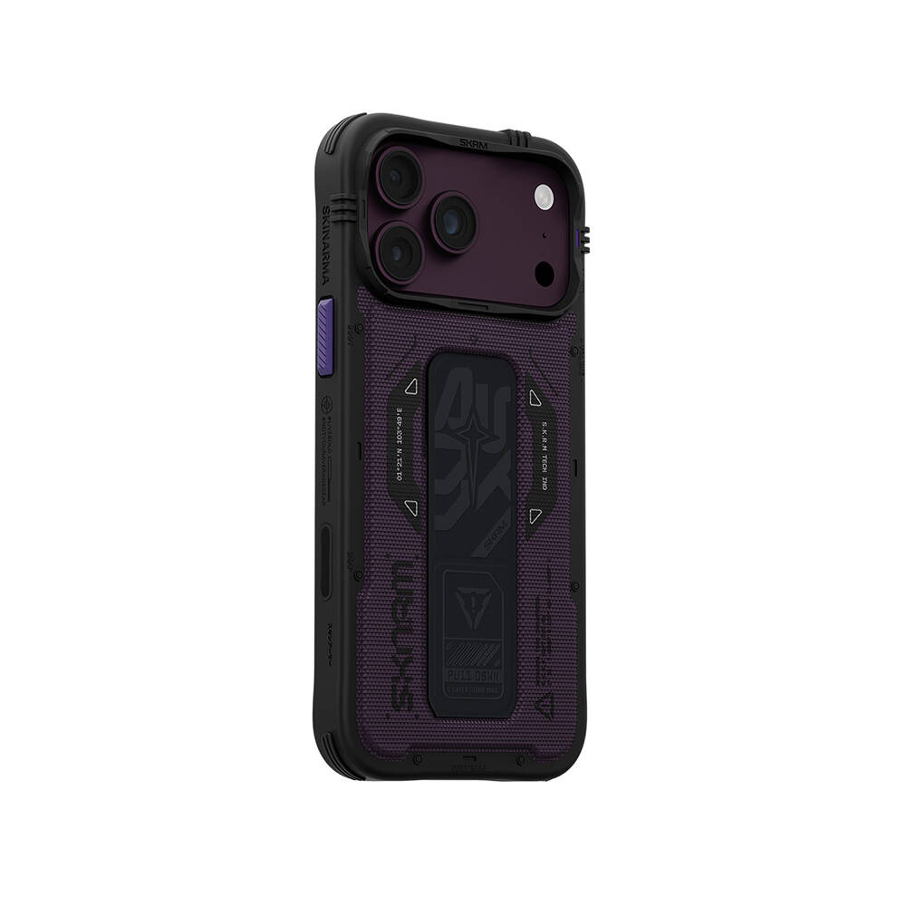 Apple iPhone 18 Pro Max Kılıf SkinArma M-safe Şarj Özellikli Airbag Tasarımlı Standlı Phantom Kapak - 17