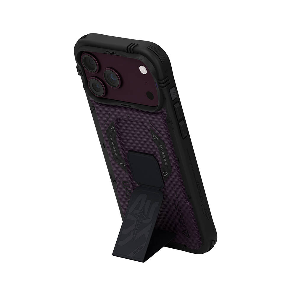 Apple iPhone 18 Pro Max Kılıf SkinArma M-safe Şarj Özellikli Airbag Tasarımlı Standlı Phantom Kapak - 22