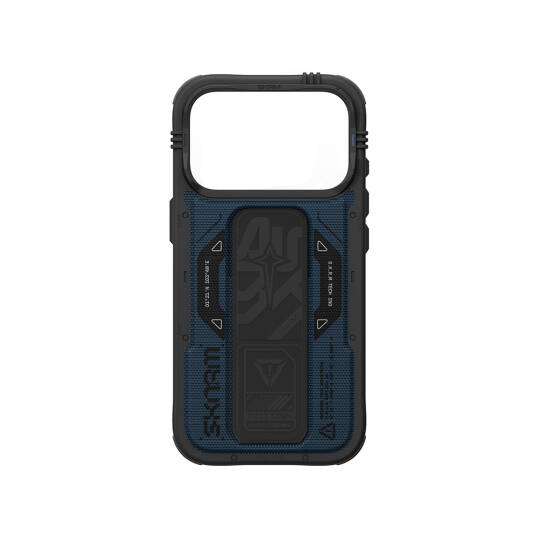 Apple iPhone 18 Pro Max Kılıf SkinArma M-safe Şarj Özellikli Airbag Tasarımlı Standlı Phantom Kapak - 4