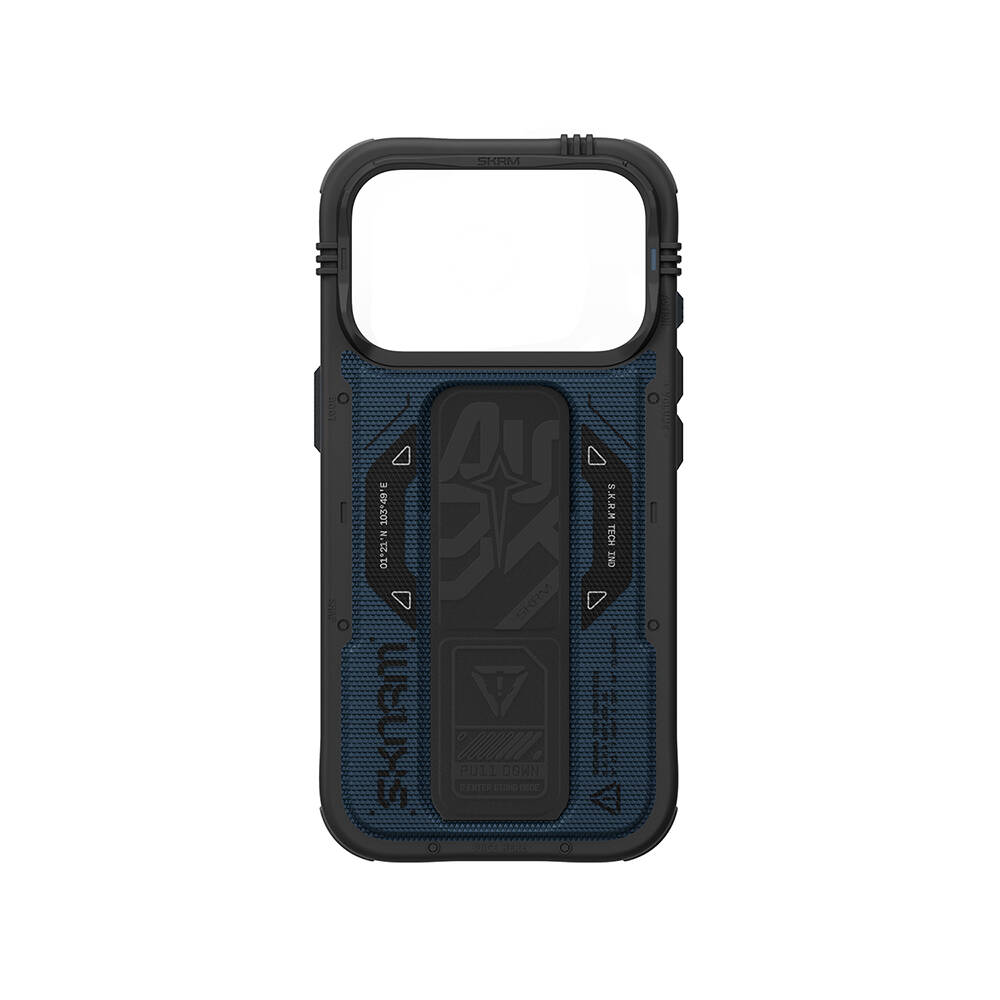 Apple iPhone 18 Pro Max Kılıf SkinArma M-safe Şarj Özellikli Airbag Tasarımlı Standlı Phantom Kapak - 4