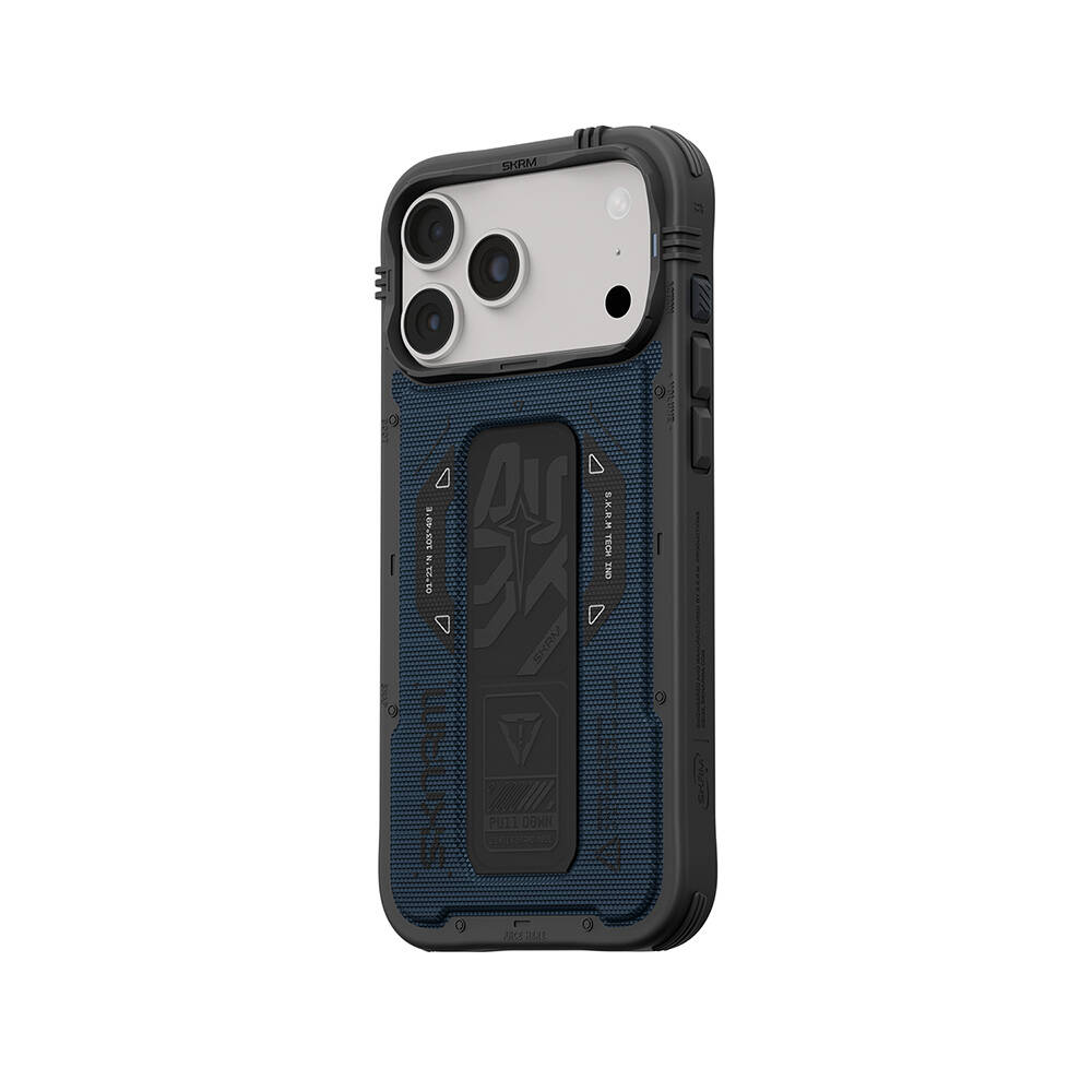 Apple iPhone 18 Pro Max Kılıf SkinArma M-safe Şarj Özellikli Airbag Tasarımlı Standlı Phantom Kapak - 6