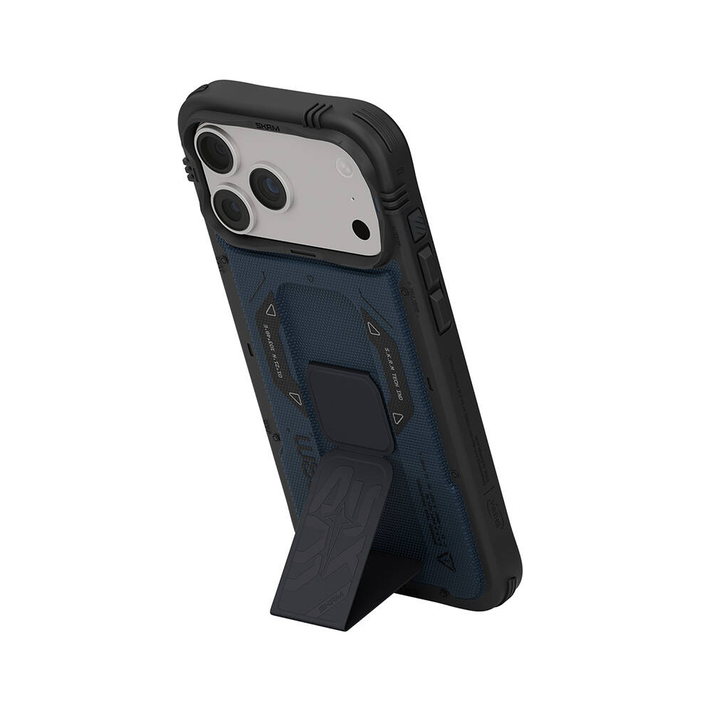 Apple iPhone 18 Pro Max Kılıf SkinArma M-safe Şarj Özellikli Airbag Tasarımlı Standlı Phantom Kapak - 10