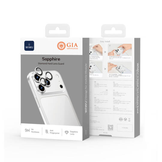 Apple iPhone 18 Pro Max Wiwu LG-003 Lens Guard Çizilmeye Karşı Dayanıklı Safir Kamera Lens Koruyucu - 10