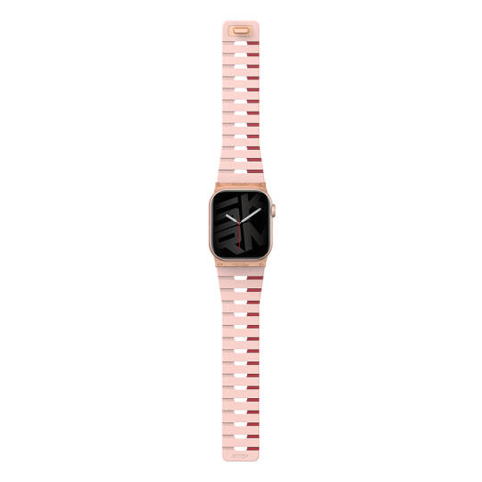 Apple Watch 10 42mm Skinarma Gemini Serisi TPU Magnetik Silikon Kordon - 9