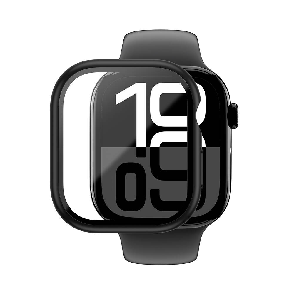 Apple Watch 10 46mm Amazingthing Radix Minimal FullGuard Sert PC Kasa ve Ekran Koruyucu - 5