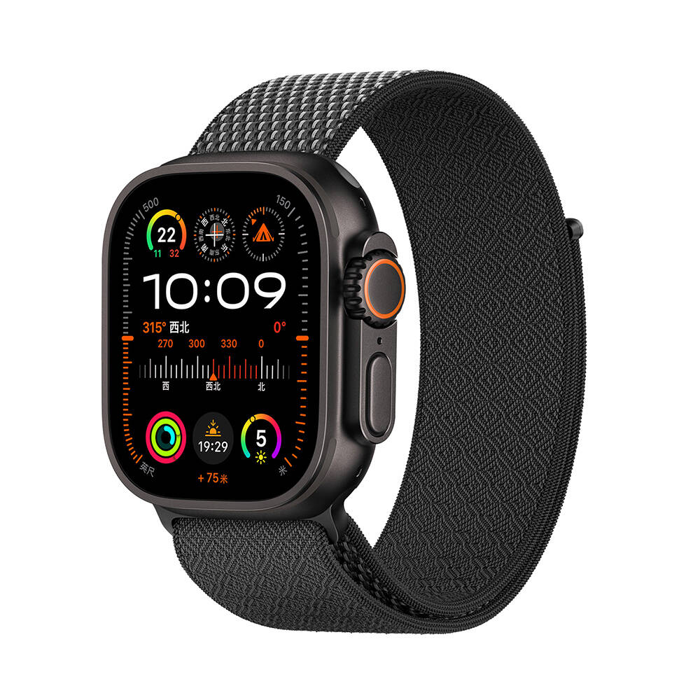 Apple Watch 10 46mm Kordon Wiwu WB501 CloudFlex Serisi Hasır Örgü Strap Kayış - 1
