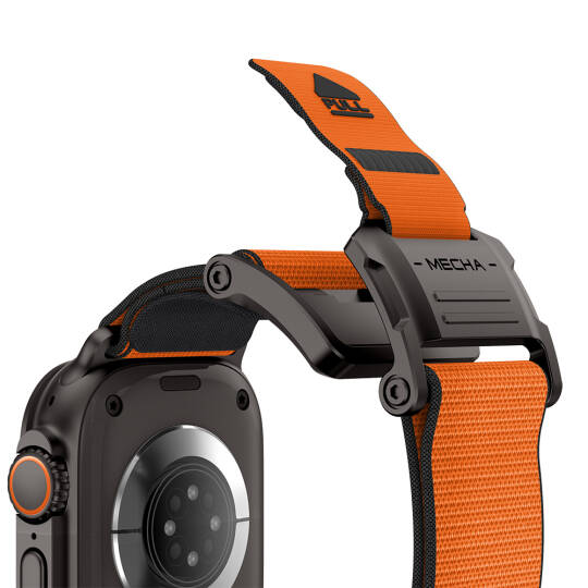 Apple Watch 10 46mm Mohseven iWatch Mecha Sport Hasır Kordon - 20
