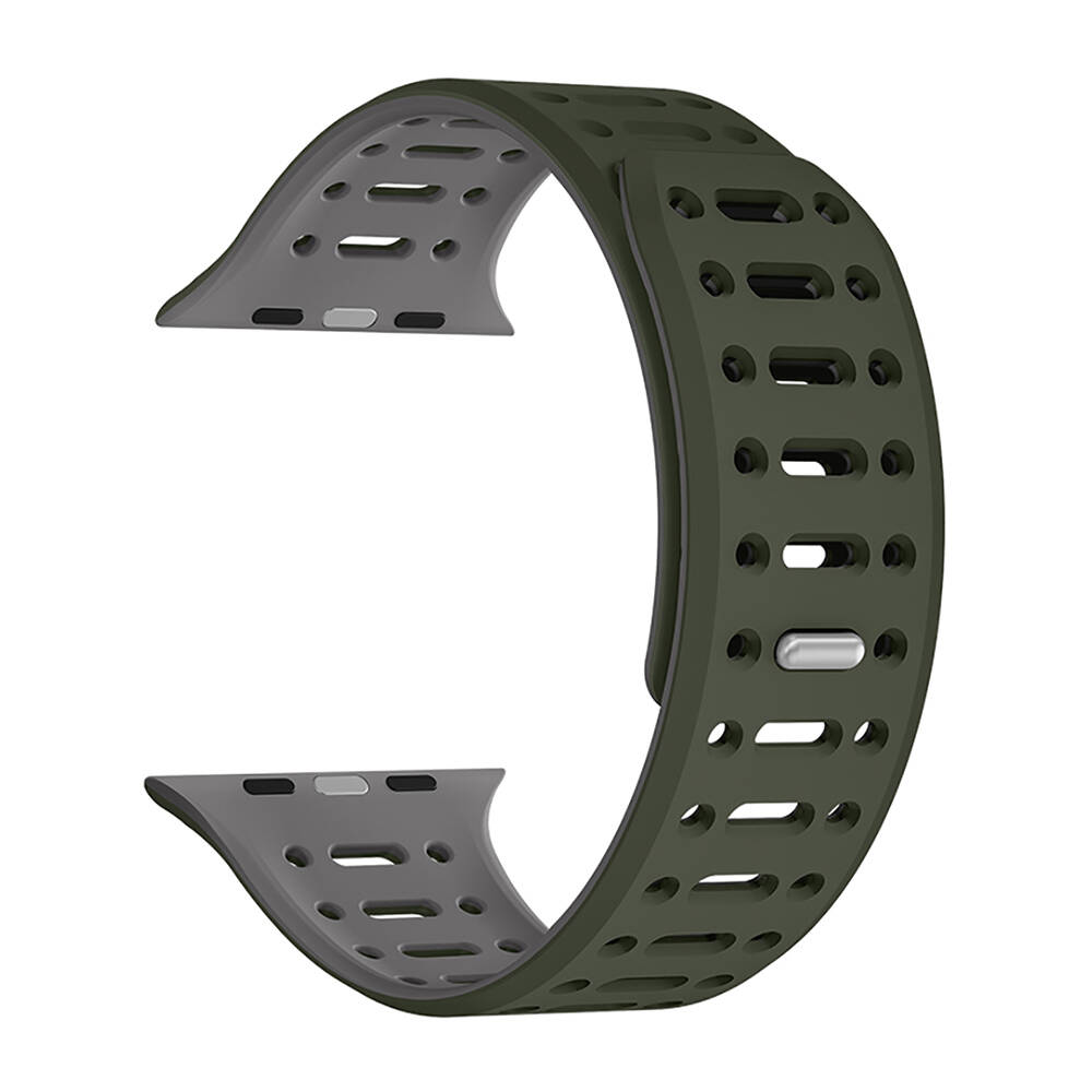 Apple Watch 10 46mm Zore KRD-124 Silikon Kordon Strap Kayış - 4