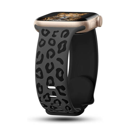Apple Watch 10 46mm Zore KRD-140 Silikon Kordon Strap Kayış Siyah