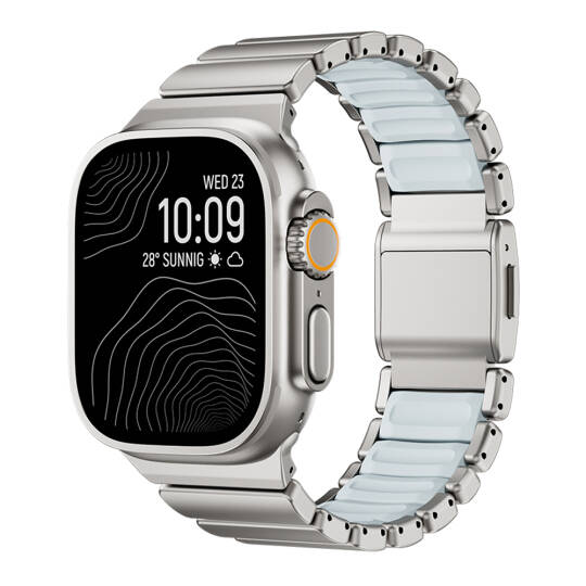Apple Watch 10 46mm Zore KRD-151 Metal Silikon Kordon